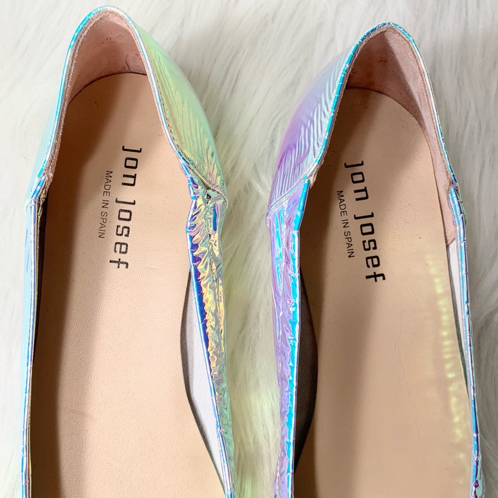 SOLD-Jon Josef Iridescent Crinkle Patent Flats {Spain} - Picture 6 of 10